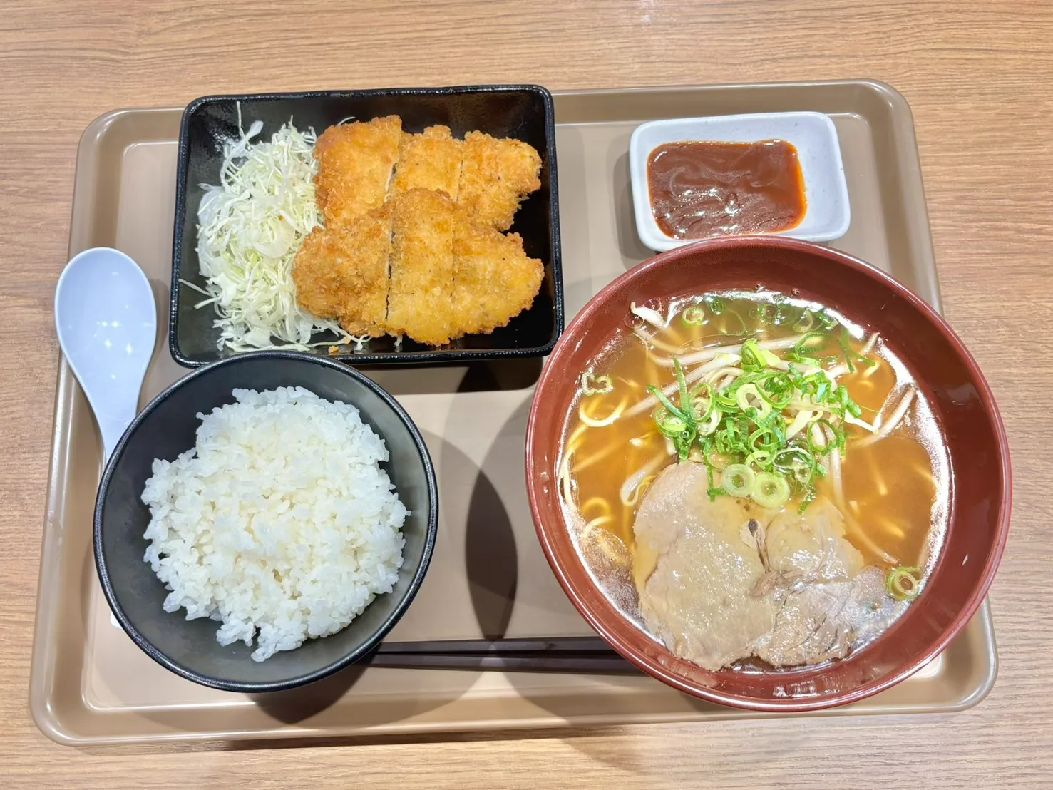 ミニラーメンセット(チキンカツ)