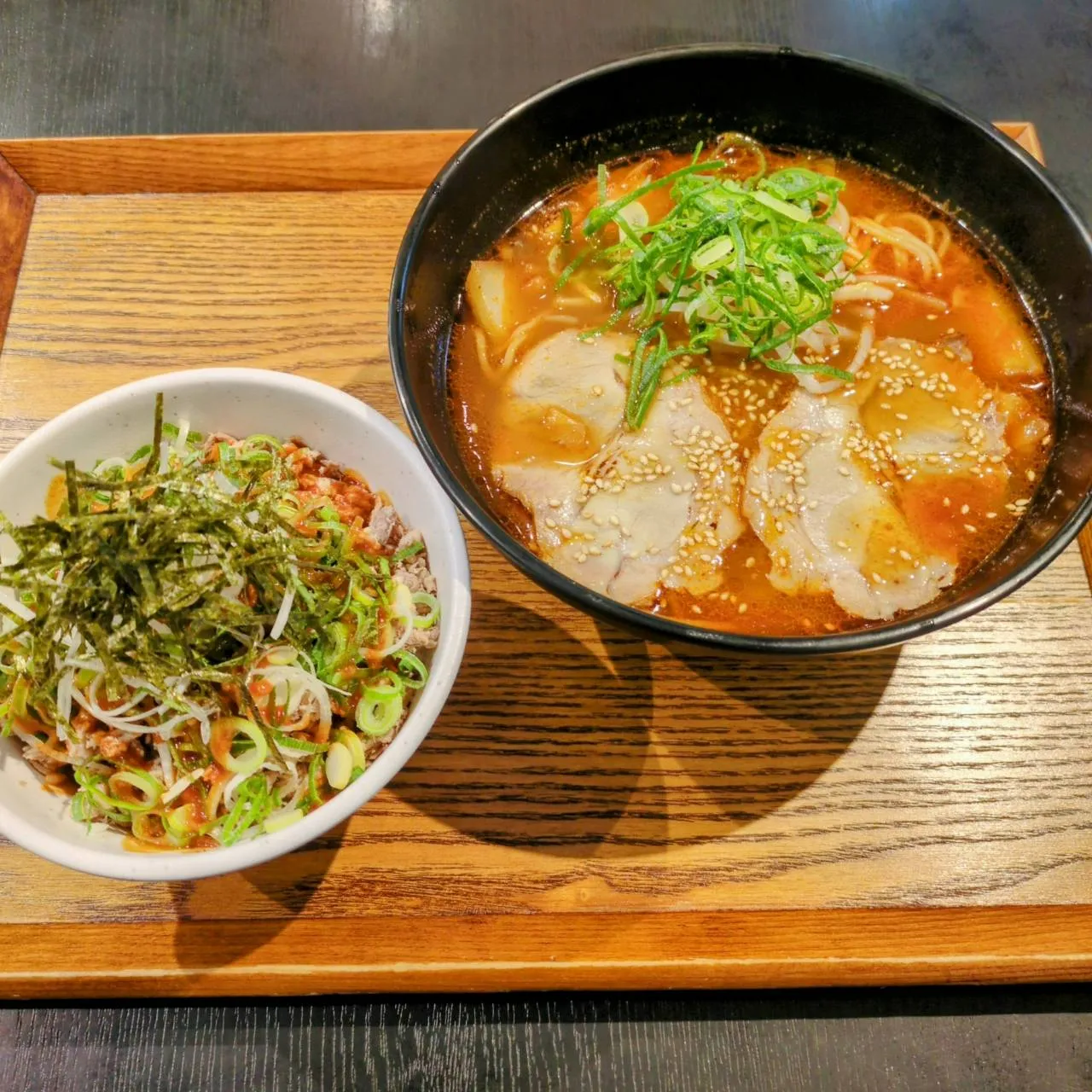 ミニチャーシュー丼セット